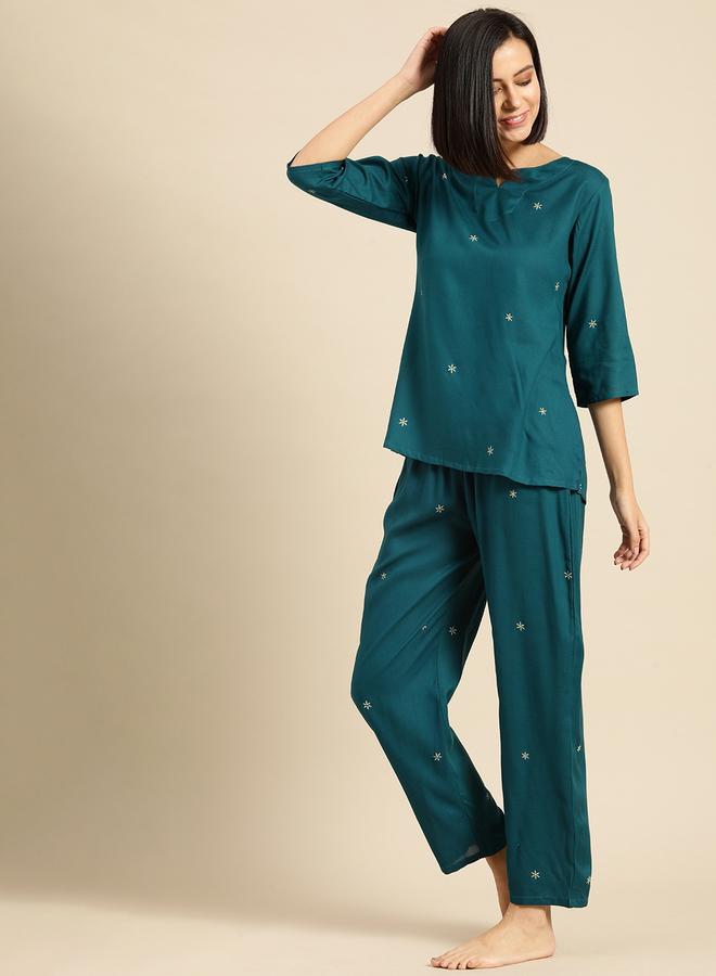 Take Two Women 3/4 Sleeves Top and Pyjama Set - Image 1